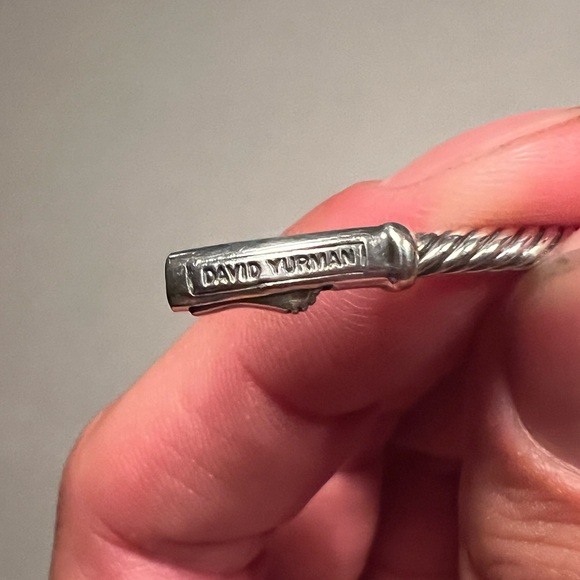 David Yurman .925 Silver and Pearl Metro Station Bracelet - Picture 4 of 10